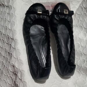 Tory Burch Black Flats Timeless Design